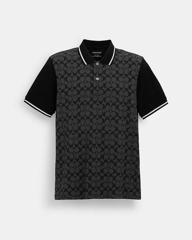 Signature Polo Charcoal Signature Charcoal Signature