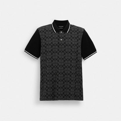 Coach Signature Polo Charcoal Signature