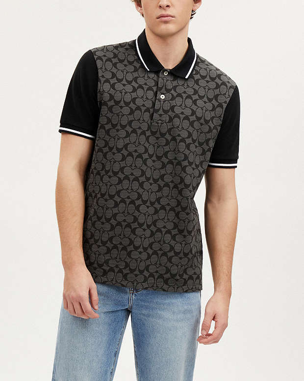 Signature Polo Charcoal Signature Charcoal Signature