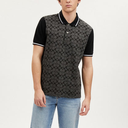 Coach Signature Polo Charcoal Signature