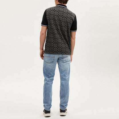 Coach Signature Polo Charcoal Signature