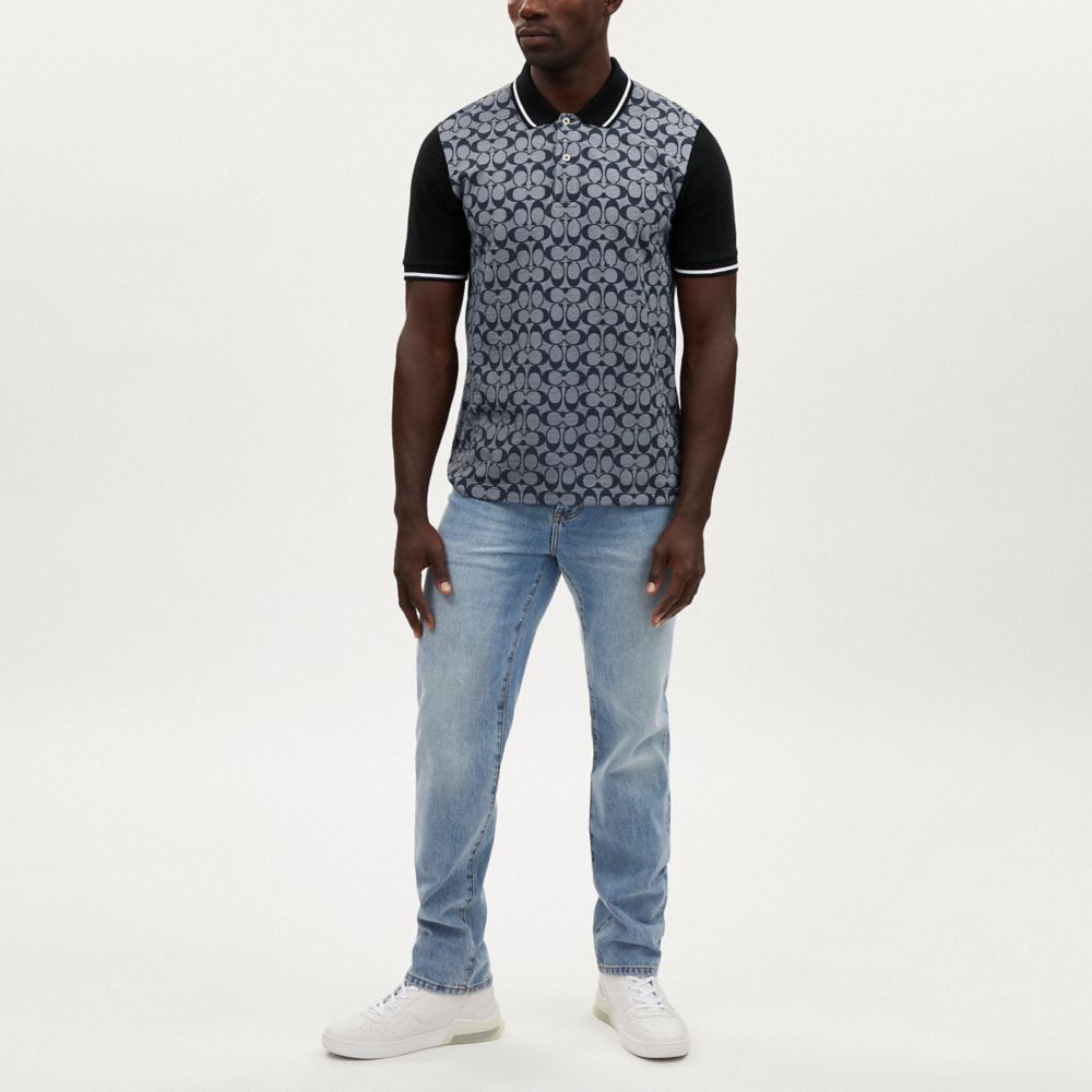 Coach Signature Polo Chambray Signature