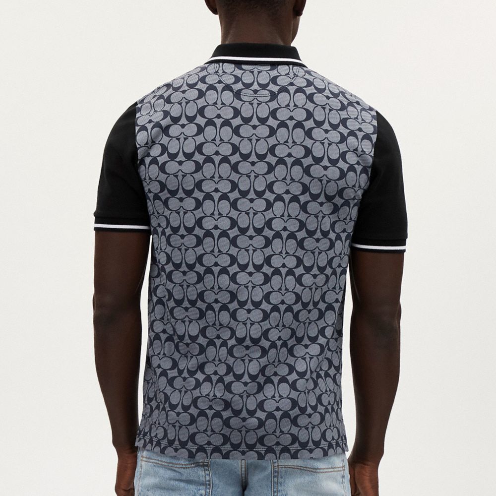 Coach Signature Polo Chambray Signature