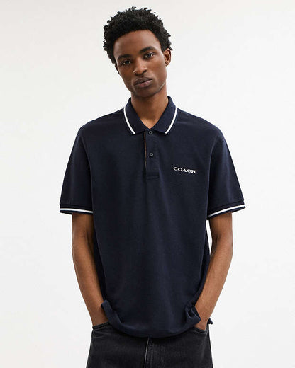 Signature Trim Polo Navy Navy