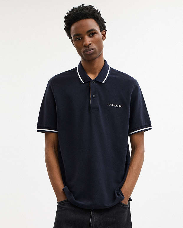 Signature Trim Polo Navy Navy