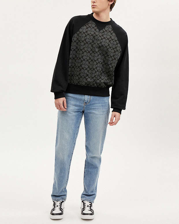 Signature Crewneck Sweatshirt Charcoal Signature Charcoal Signature