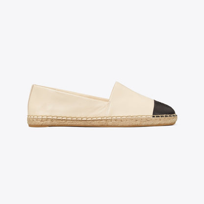 Tory Burch Colorblock Espadrille Dulce De Leche / PERFECT BLACK