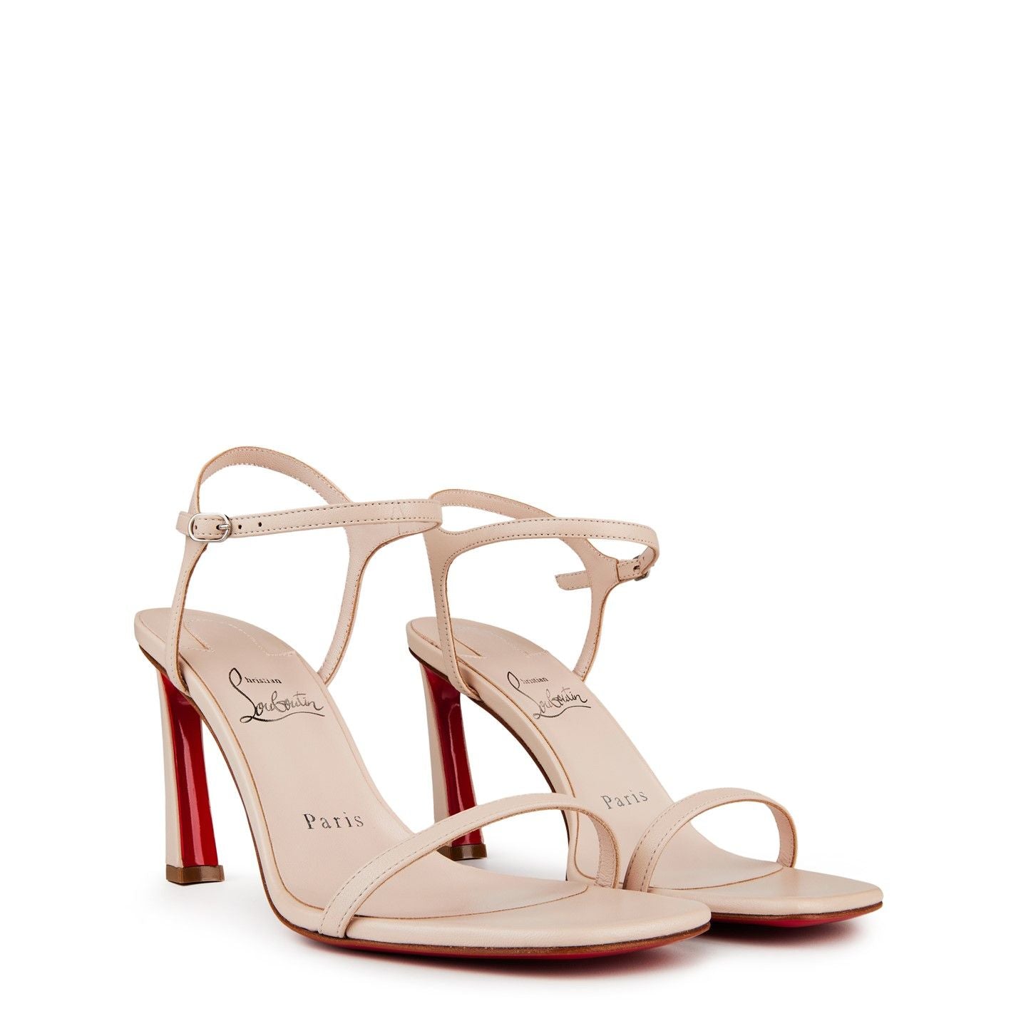  Condora 80mm Leather Sandals Leche Leche