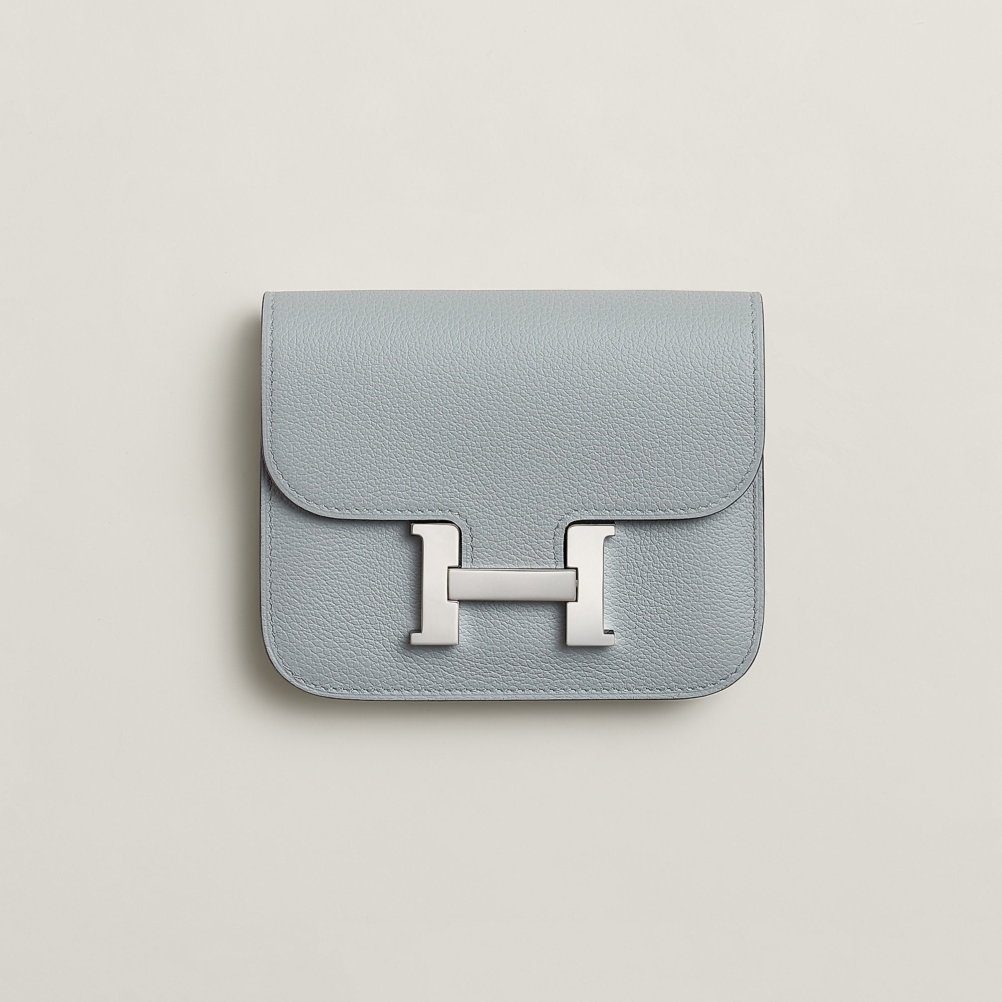  Hermes Constance Slim Bi Wallet Bleu Saphir