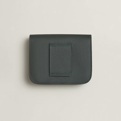  Hermes Constance Slim Bi Wallet Bleu Saphir