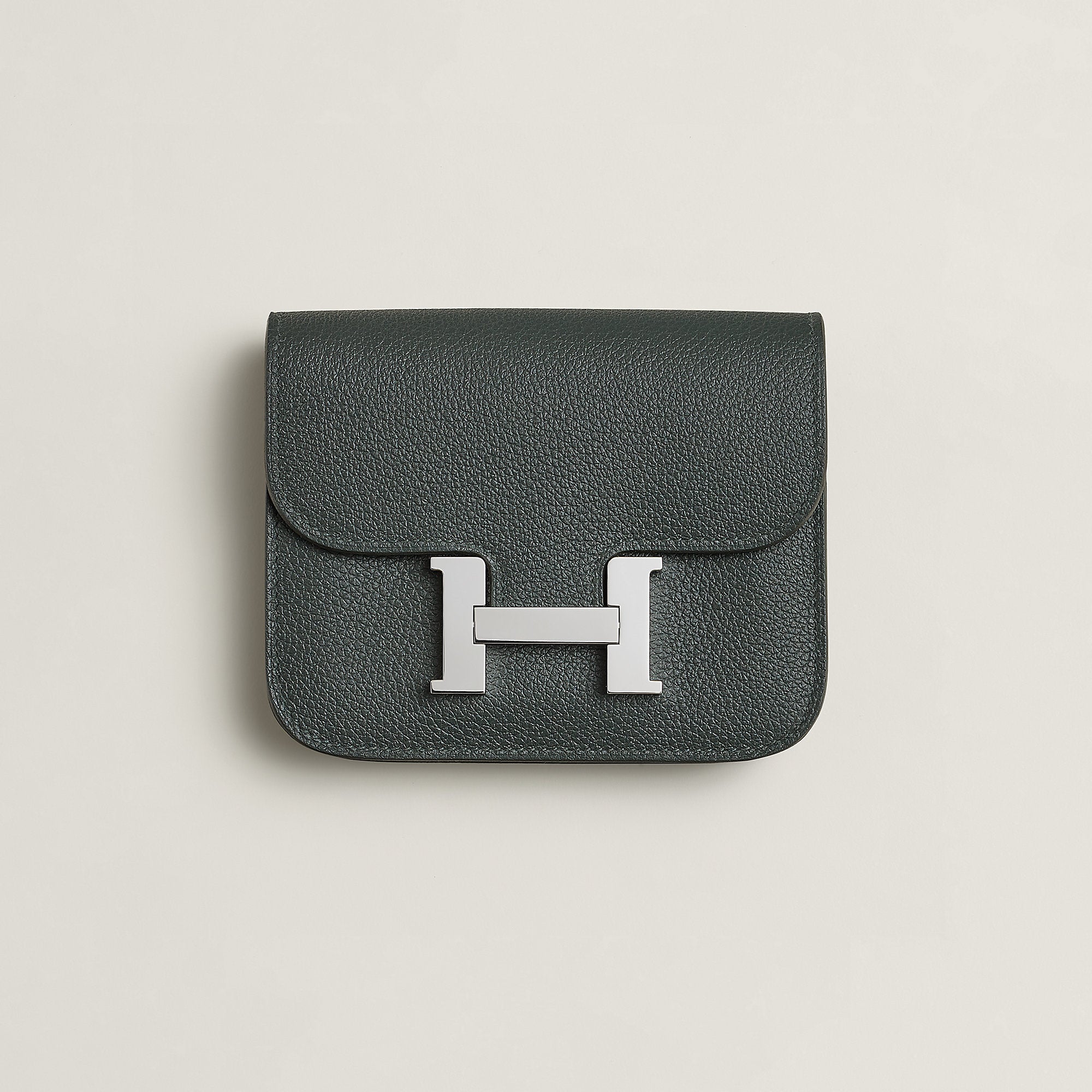  Hermes Constance Slim Bi Wallet Bleu Saphir