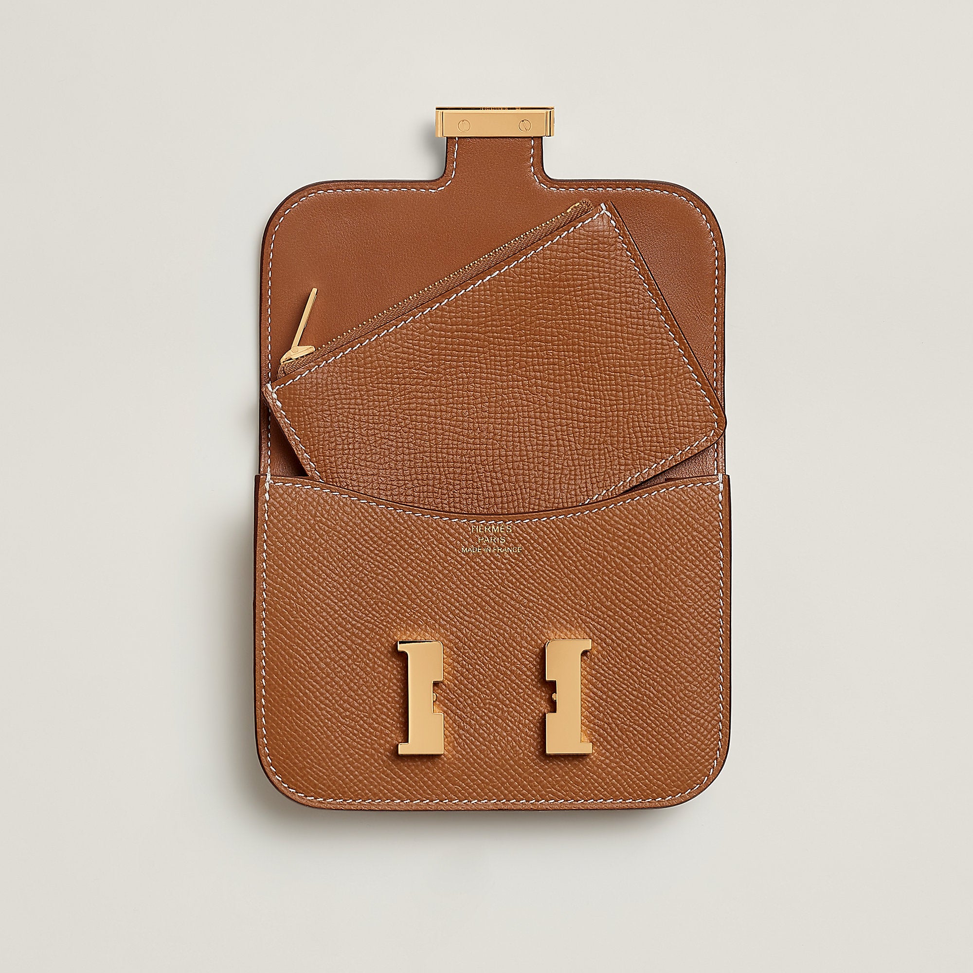  Hermes Constance Slim Wallet Alezan