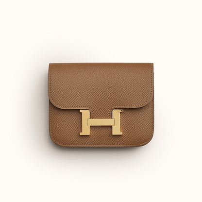  Hermes Constance Slim Wallet Alezan
