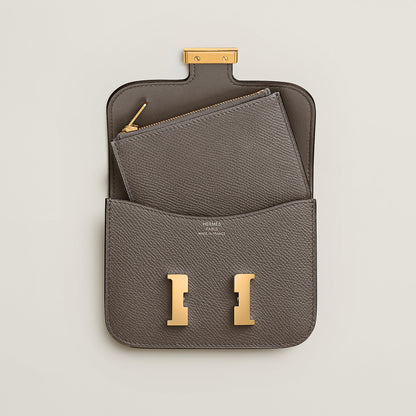  Hermes Constance Slim Wallet Gris Tain