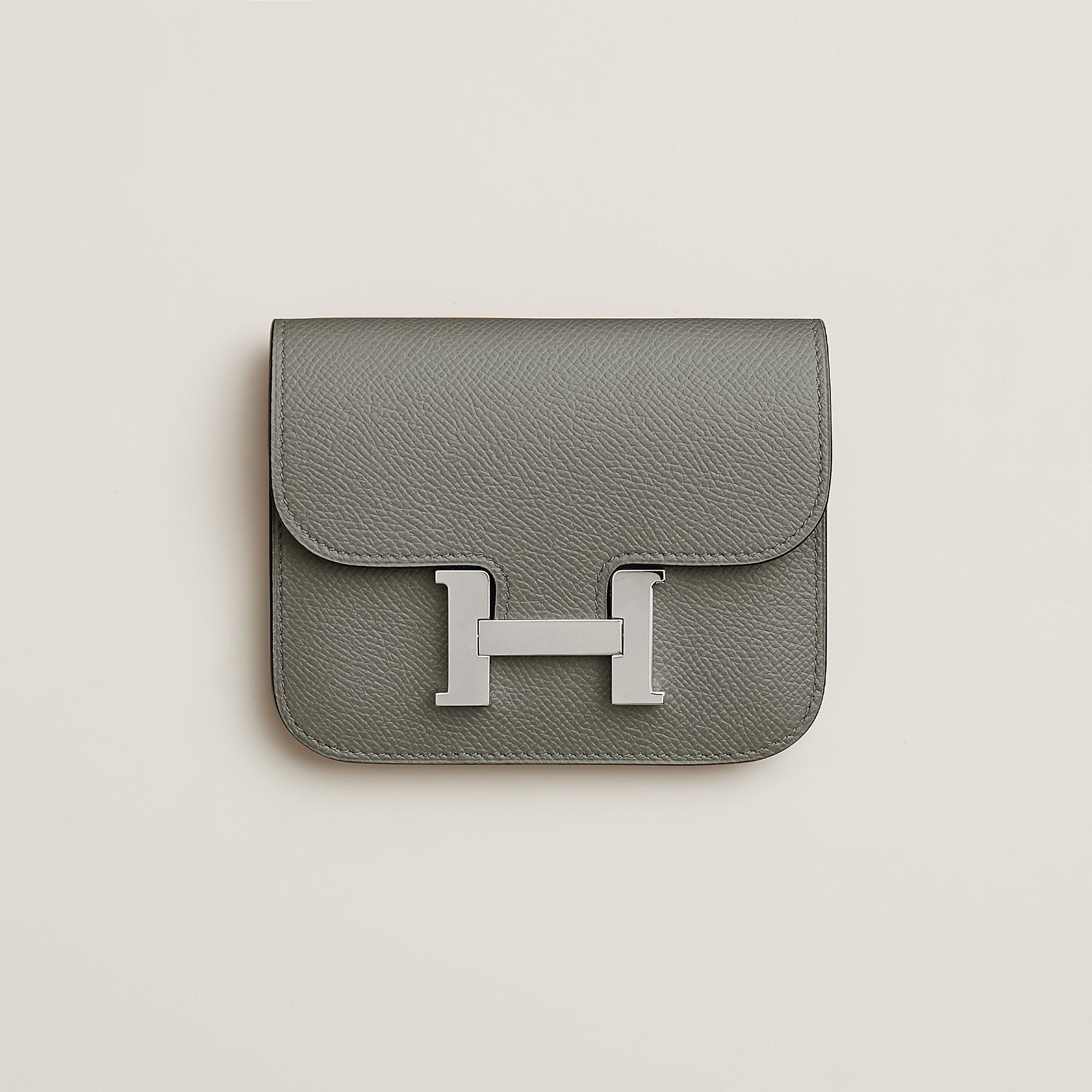  Hermes Constance Slim Wallet Gris Meyer