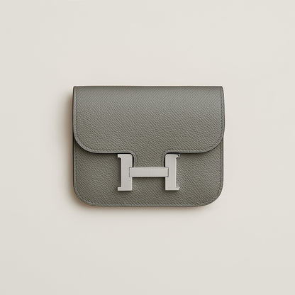  Hermes Constance Slim Wallet Gris Meyer