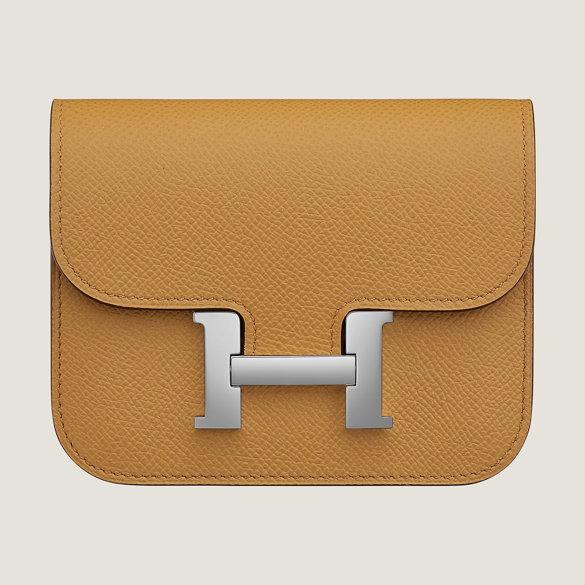  Hermes Constance Slim Wallet Biscuit