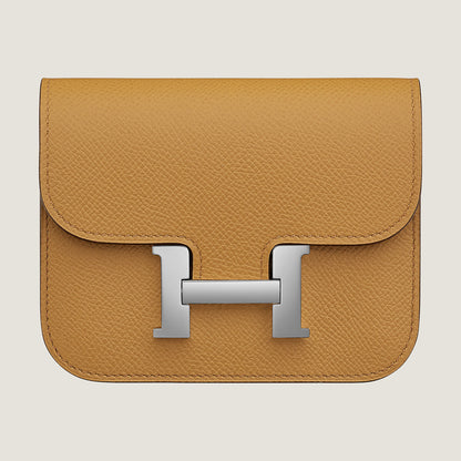  Hermes Constance Slim Wallet Biscuit