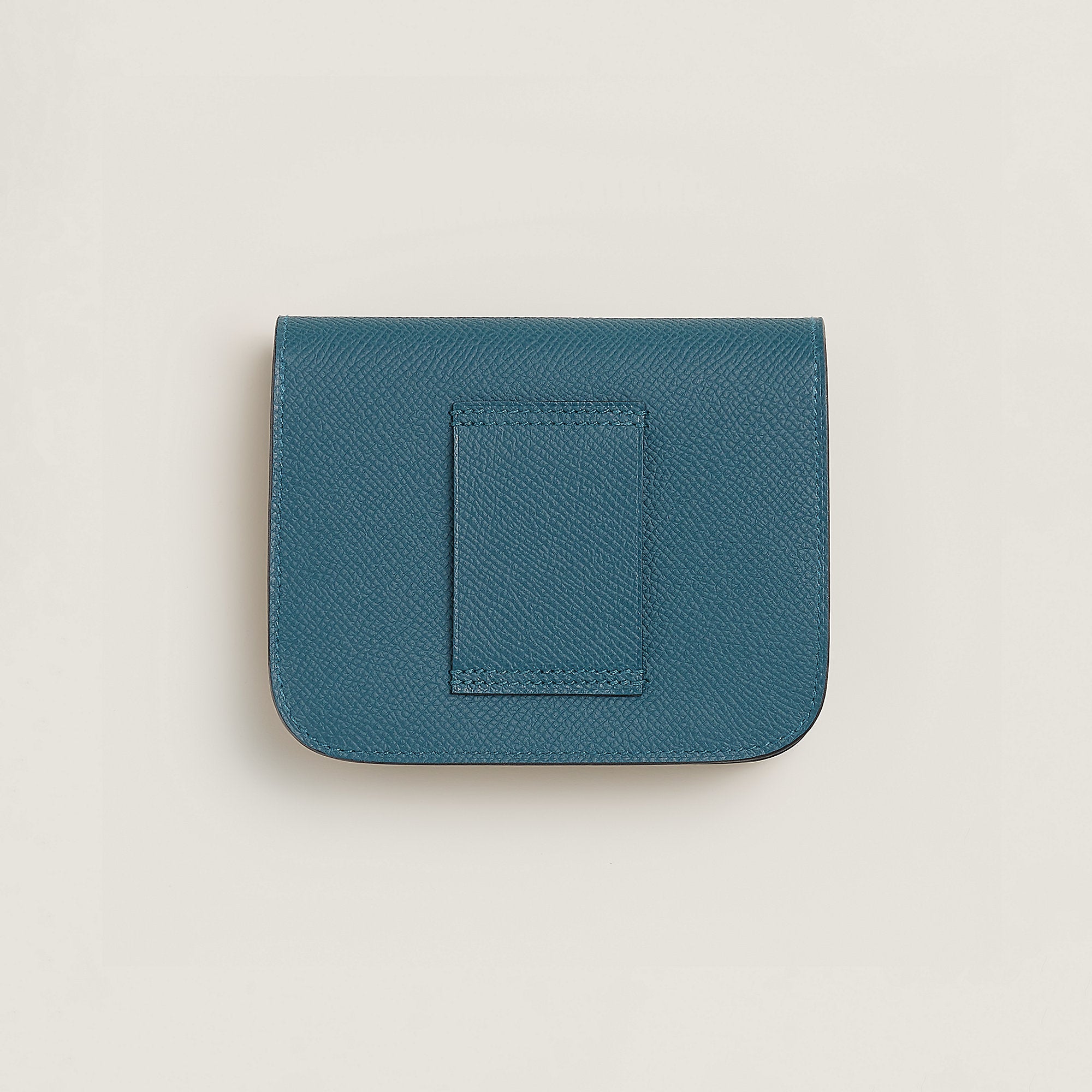  Hermes Constance Slim Wallet Bleu Saphir