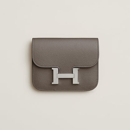  Hermes Constance Slim Wallet Gris Tain