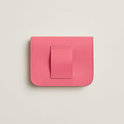 Hermes Constance Slim Wallet Bleu Saphir