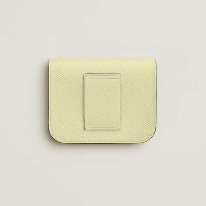  Hermes Constance Slim Wallet Bleu Saphir