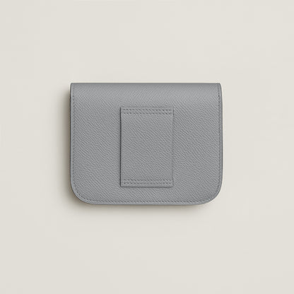  Hermes Constance Slim Wallet Bleu Saphir