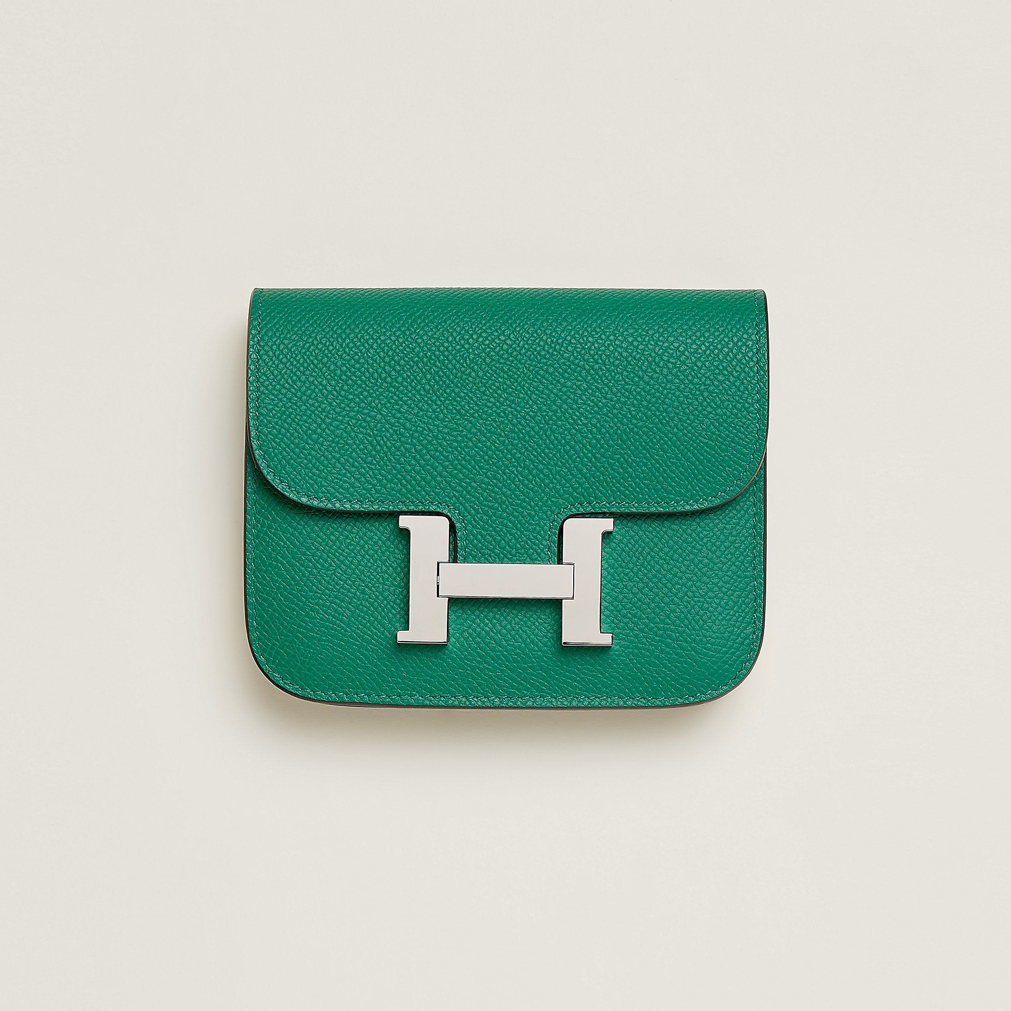  Hermes Constance Slim Wallet Vert Vertigo