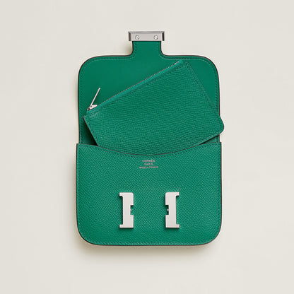  Hermes Constance Slim Wallet Vert Vertigo