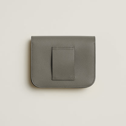  Hermes Constance Slim Wallet Bleu Saphir