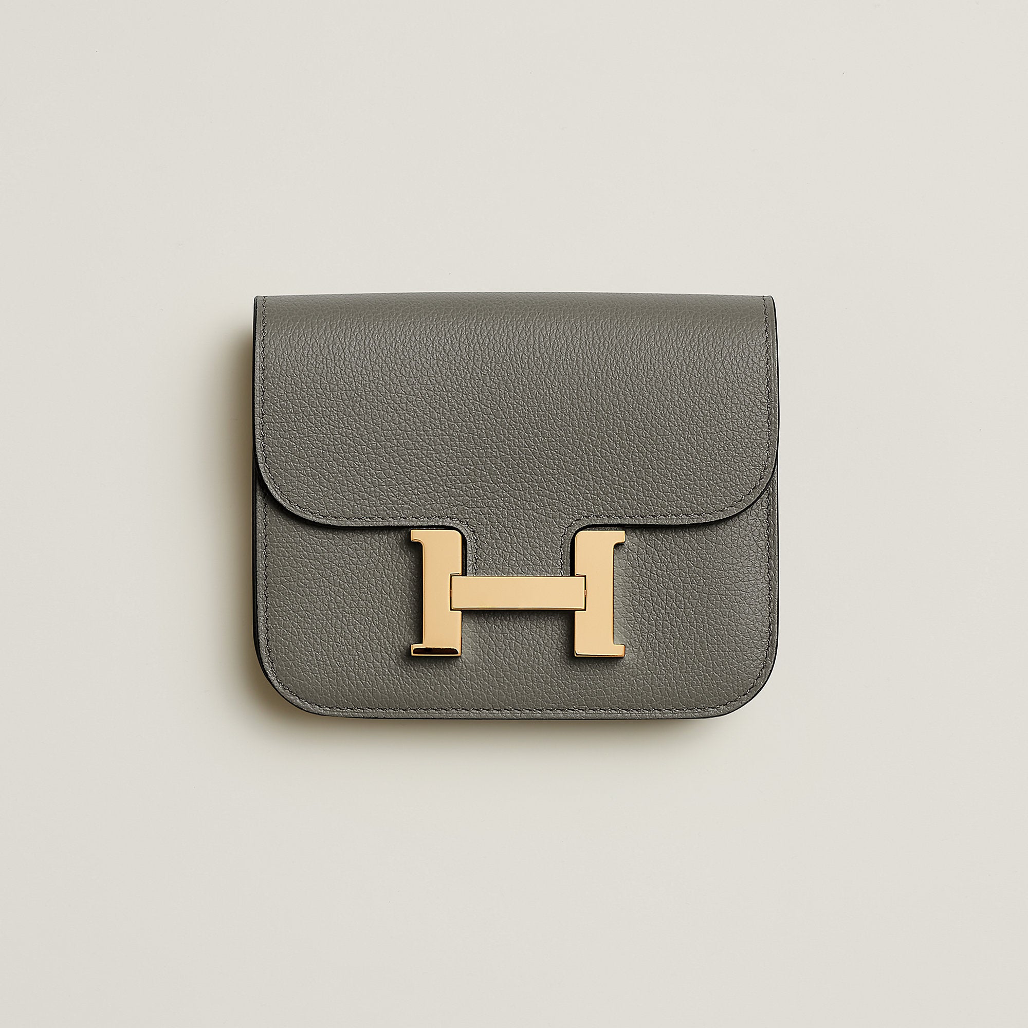  Hermes Constance Slim Wallet Bleu Saphir