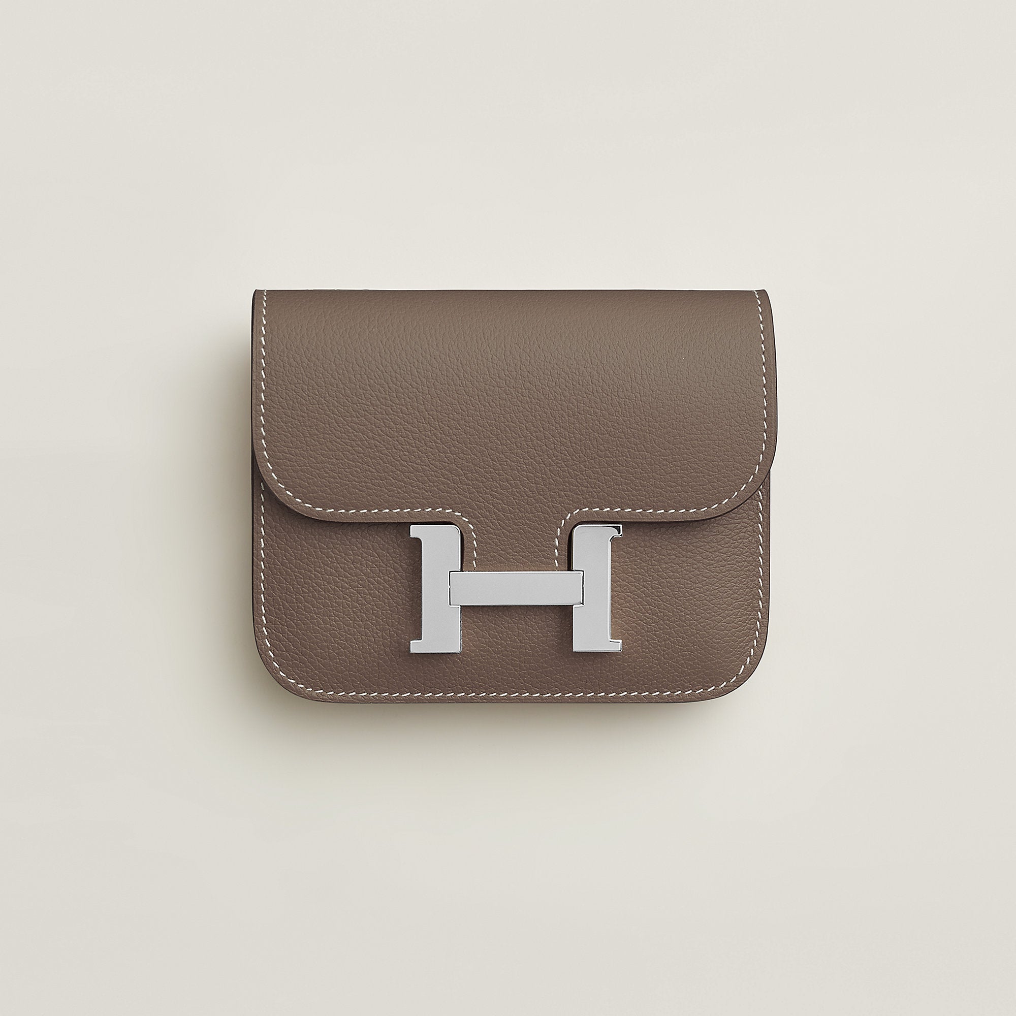  Hermes Constance Slim Wallet Toupe