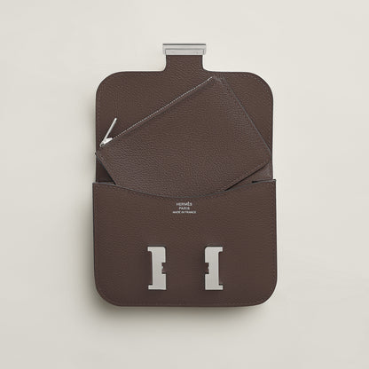  Hermes Constance Slim Wallet Moka