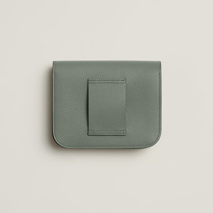  Hermes Constance Slim Wallet Bleu Saphir