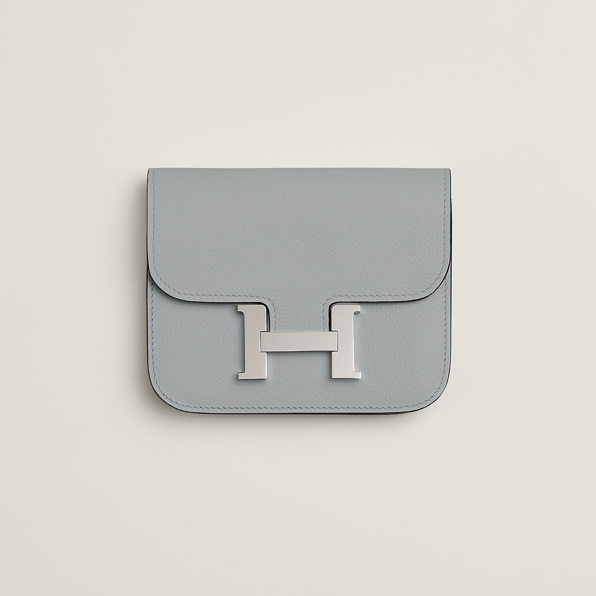  Hermes Constance Slim Wallet Bleu Saphir