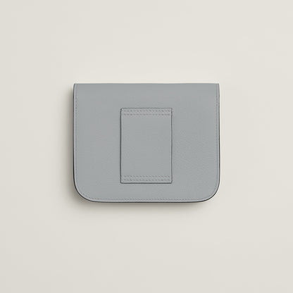  Hermes Constance Slim Wallet Bleu Saphir