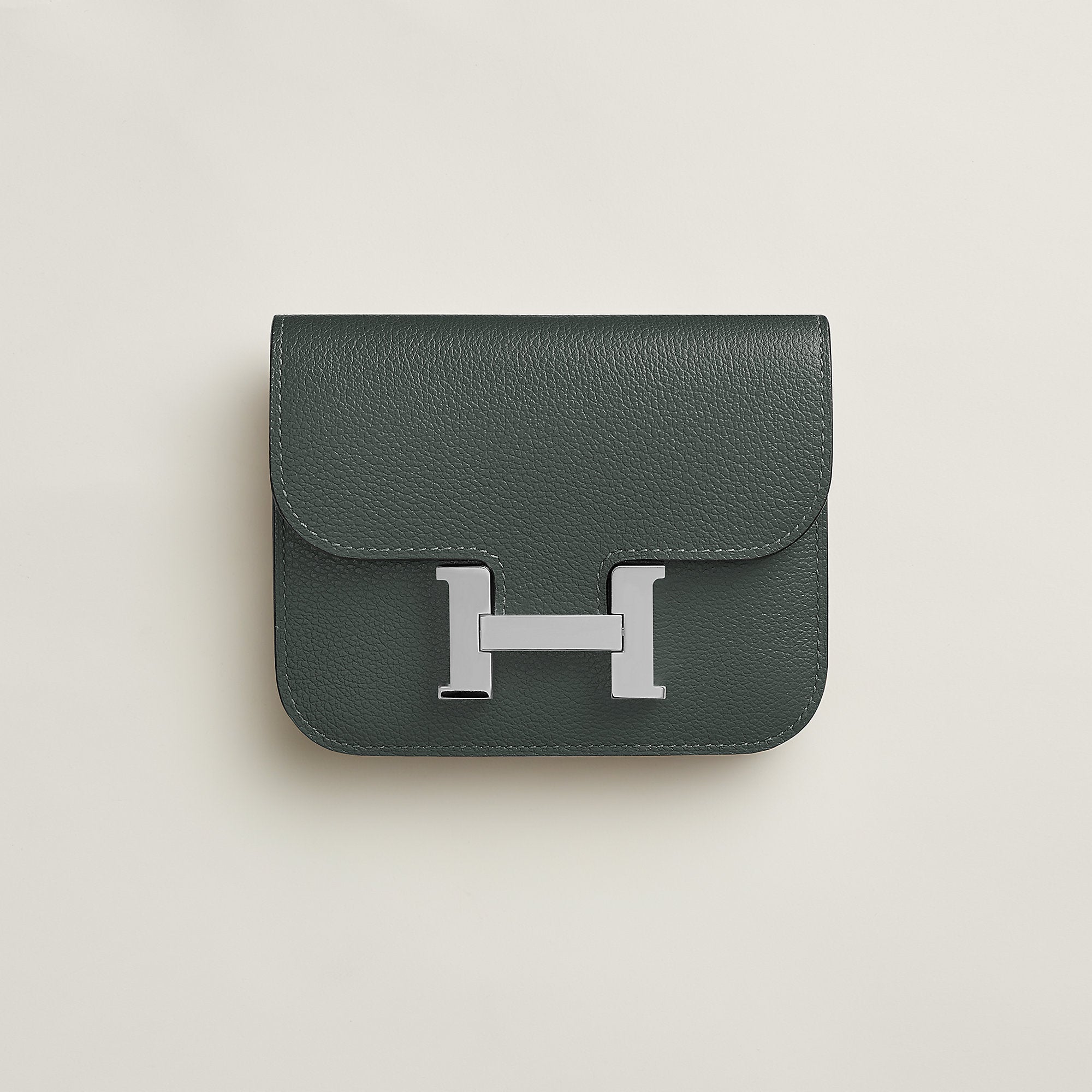  Hermes Constance Slim Wallet Bleu Saphir