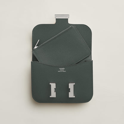  Hermes Constance Slim Wallet Vert Mangrove