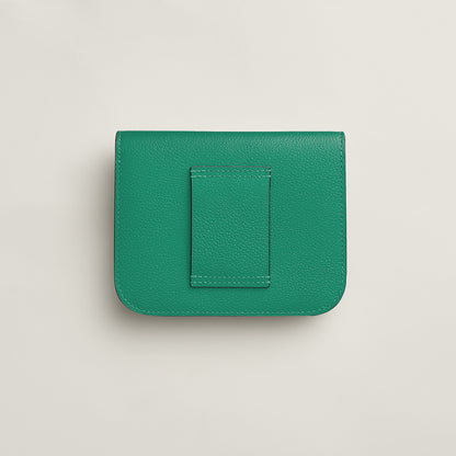  Hermes Constance Slim Wallet Vert Vertigo