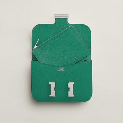  Hermes Constance Slim Wallet Vert Vertigo