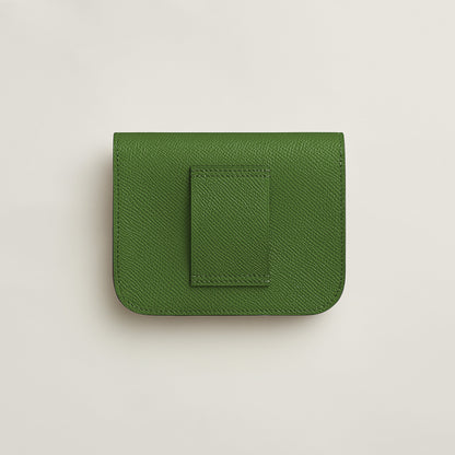  Hermes Constance Slim Wallet Navy