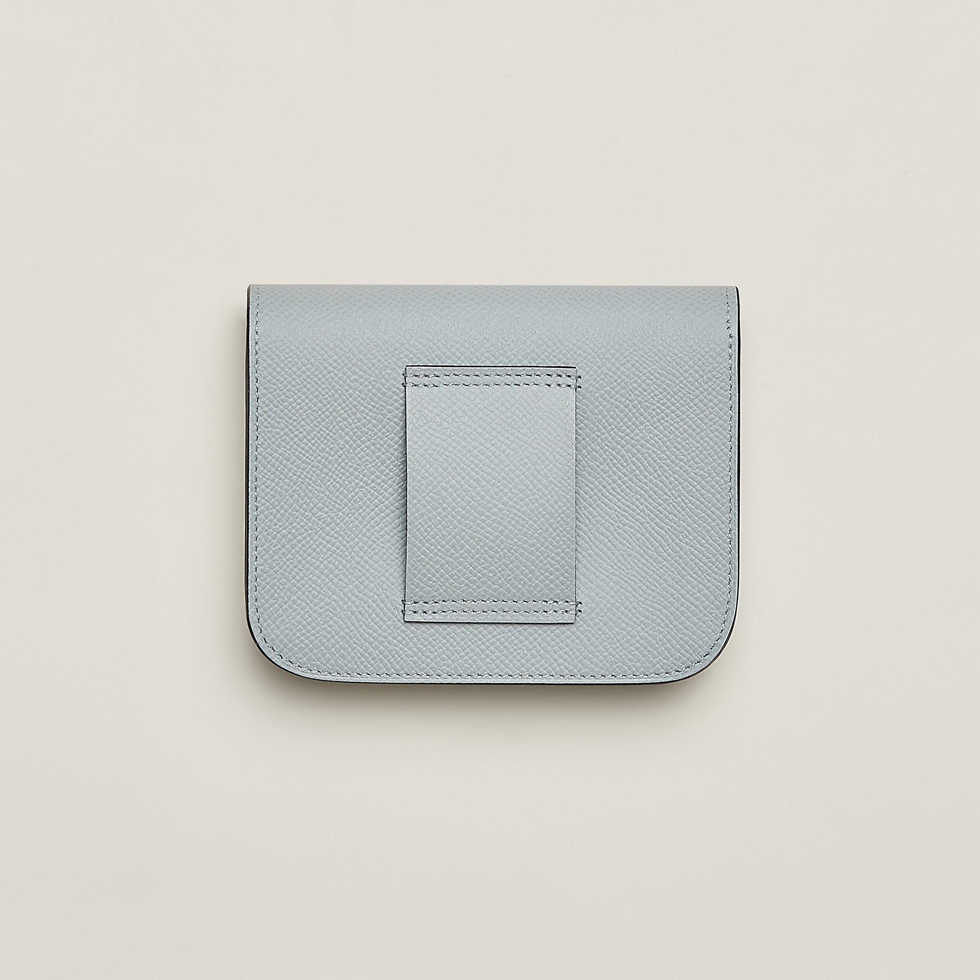  Hermes Constance Slim Wallet Bleu Glacier
