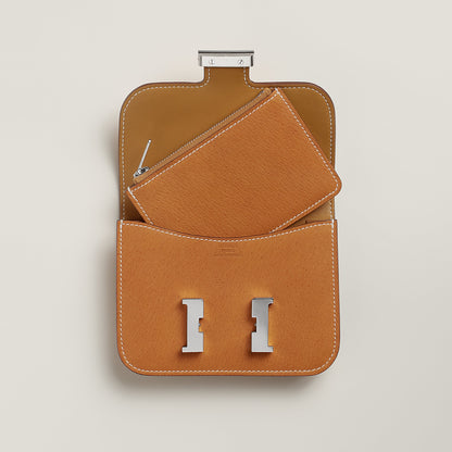  Hermes Constance Slim Wallet Toffee