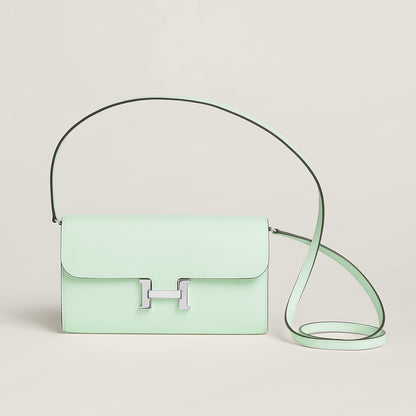  Hermes Constance To Go Wallet Bleu Thalassa