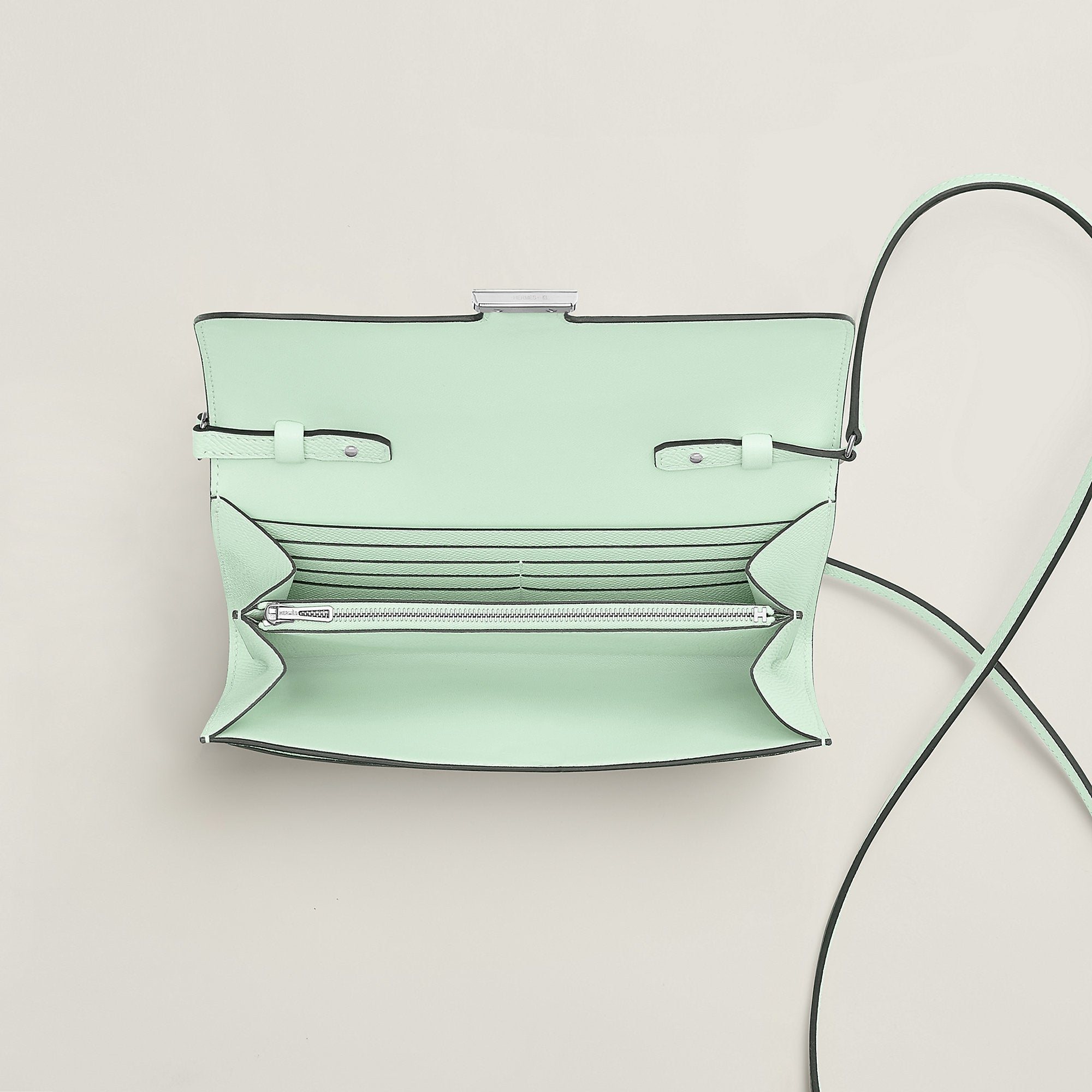  Hermes Constance To Go Wallet Vert Peppermint