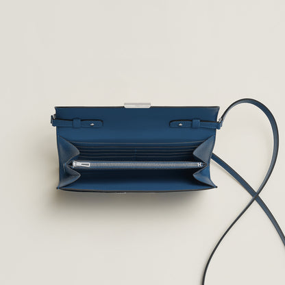 Hermes Constance To Go Wallet Bleu Tie