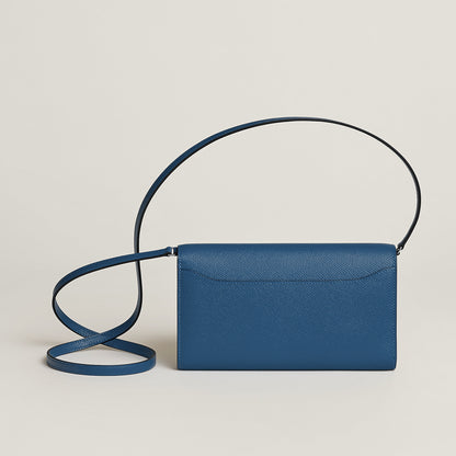  Hermes Constance To Go Wallet Bleu Tie