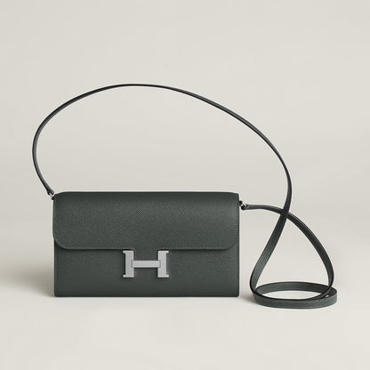  Hermes Constance To Go Wallet Vert Mangrove