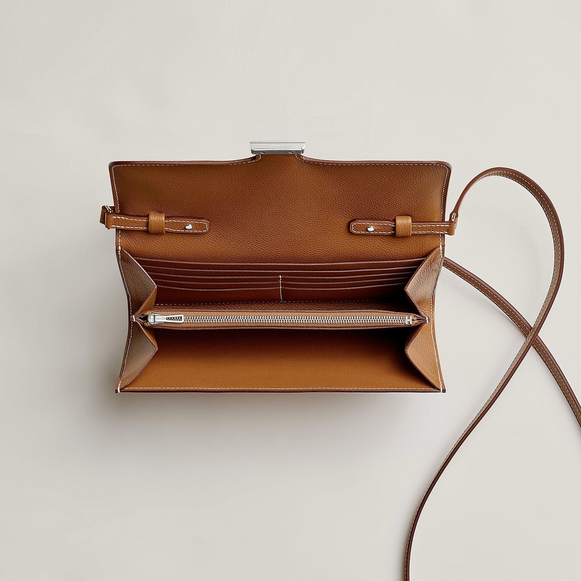  Hermes Constance To Go Wallet Bleu Thalassa