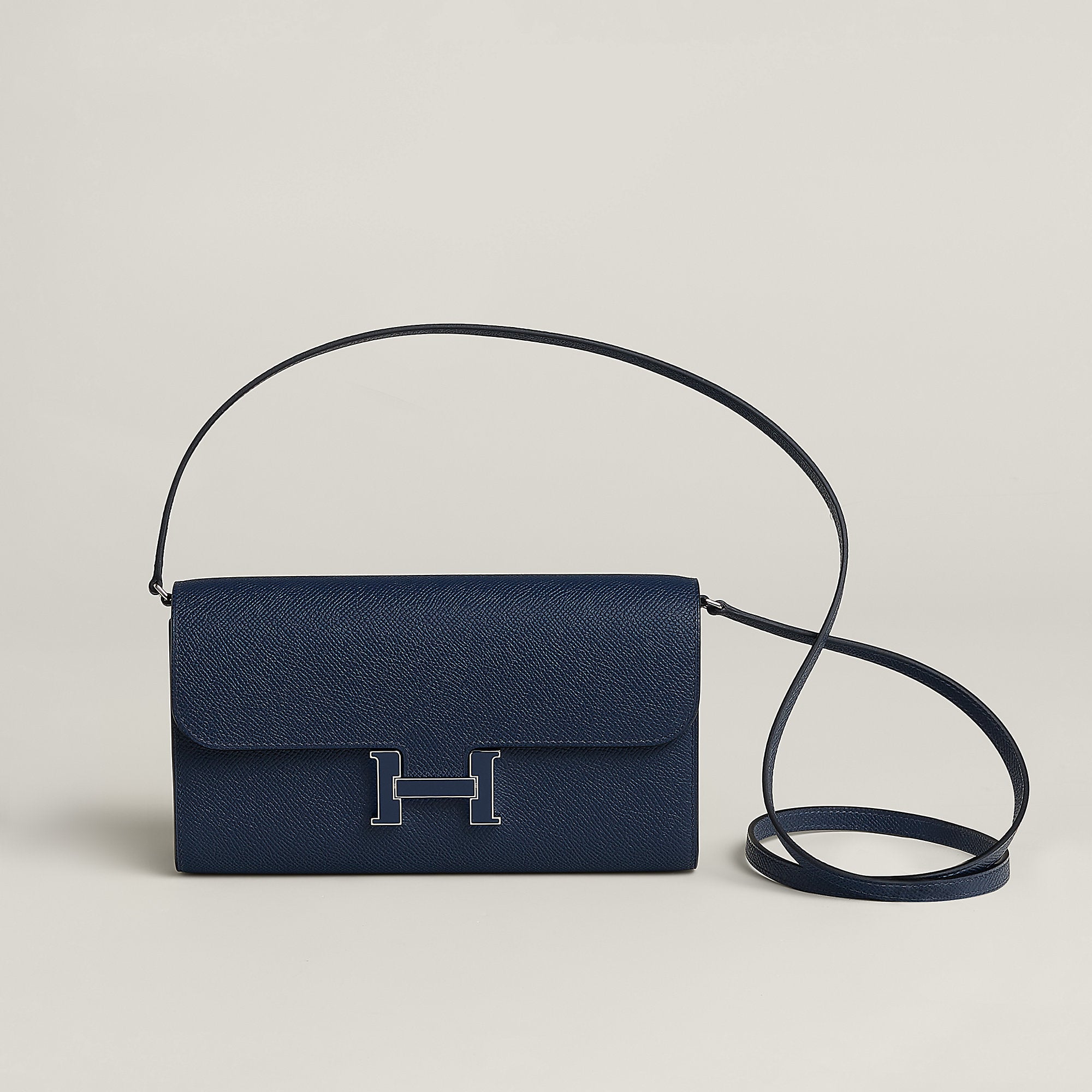  Hermes Constance To Go Wallet Bleu Thalassa